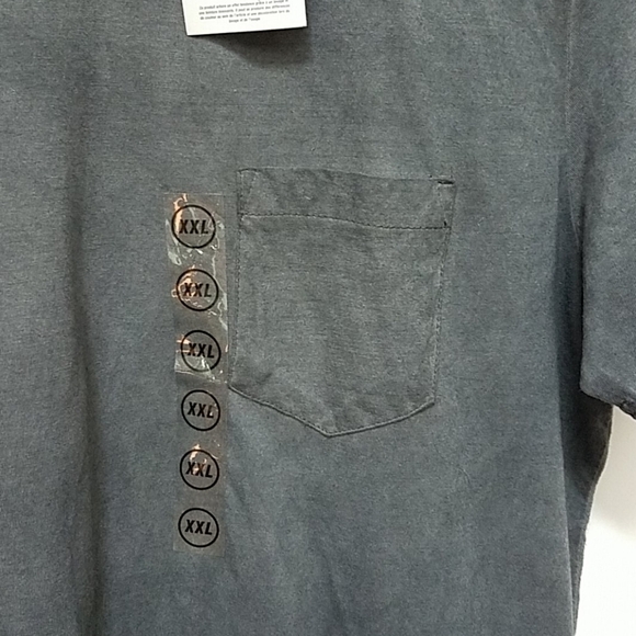 Identic stone dyed medium washed gray tee shirt short sleeves made in Germany - Picture 4 of 10